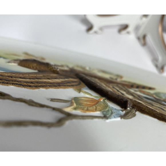 Andrea By Sadek Porcelain Plate Series Birds in Flight 1983 Screech Owl #6637 - Picture 5 of 9